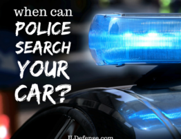 when can police search your car - chicago criminal defense lawyer