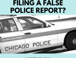 Can you get in trouble for filing a false police report in illinois