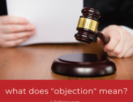 What Does “Objection” Mean in Court?