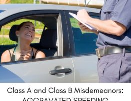 Aggravated Speeding as a Class A or Class B Misdemeanor in Illinois - Driving Crimes